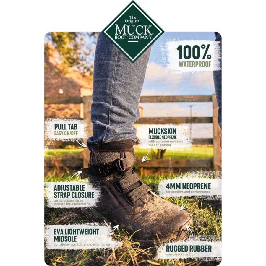 Muck Boots Apex Pac ALT Closure Mid Boot Rövid Szárú Csizma Férfi Fekete | APMM000