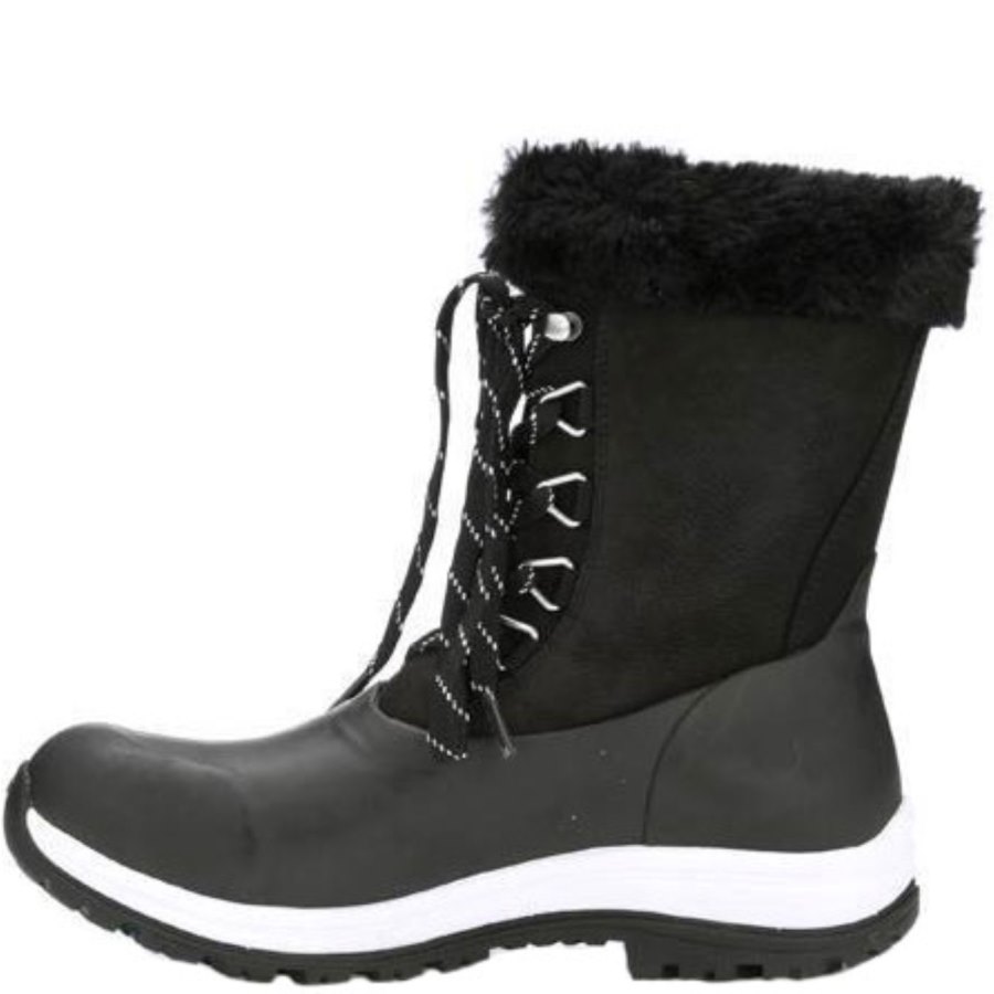 Muck Boots Apres Csipke Arctic Grip Téli Csizma Női Fekete | WALV000