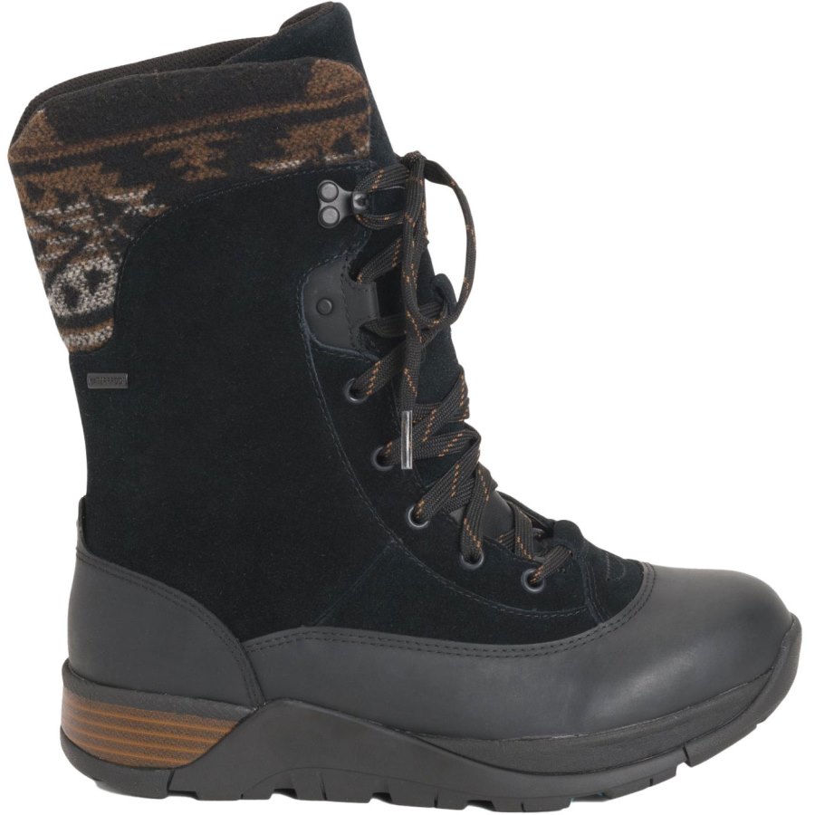 Muck Boots Apres Csipke Bőr Bőr Csizma Női Camo | WALT21HRS