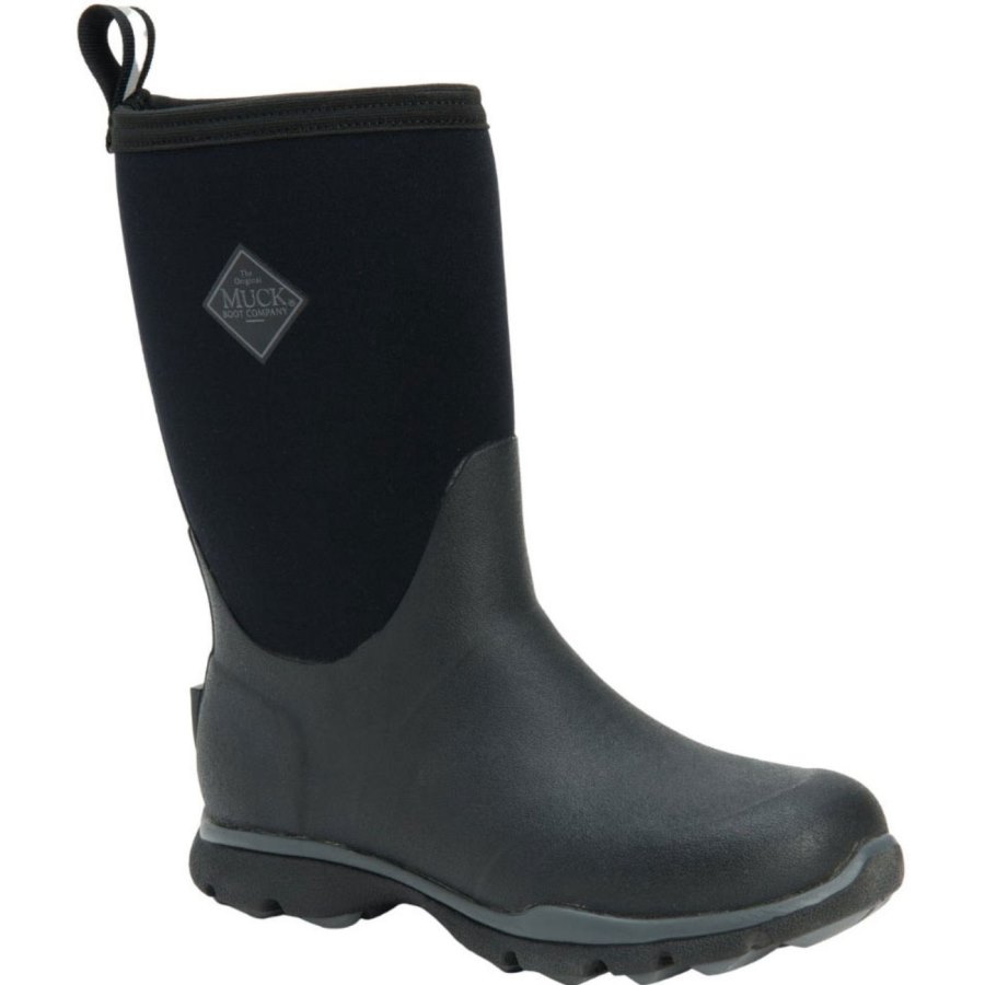 Muck Boots Arctic Excursion Mid Boot Rövid Szárú Csizma Férfi Fekete | AEP000