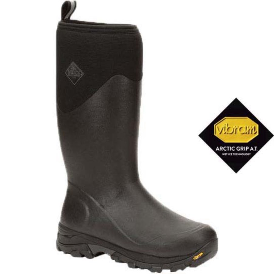 Muck Boots Arctic Ice Arctic Grip All Terrain Magas Boot Hosszú Szárú Csizma Férfi Fekete | AVTVA000