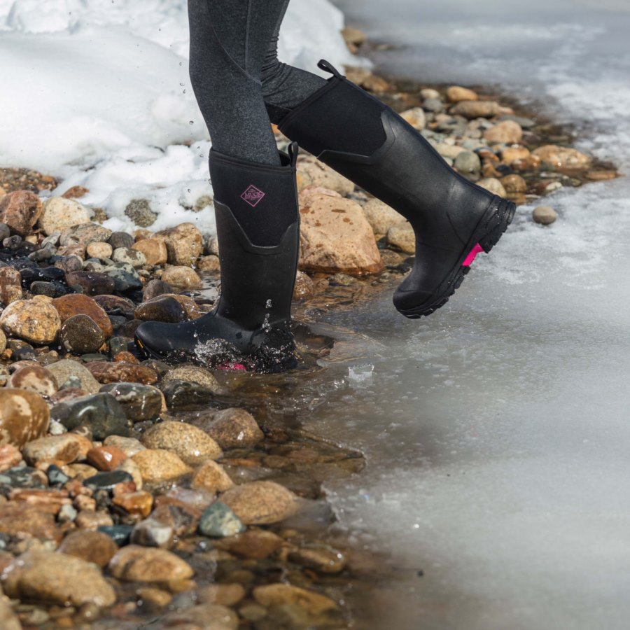 Muck Boots Arctic Ice Magas AGAT Hosszú Szárú Csizma Női Fekete | ASVTA404