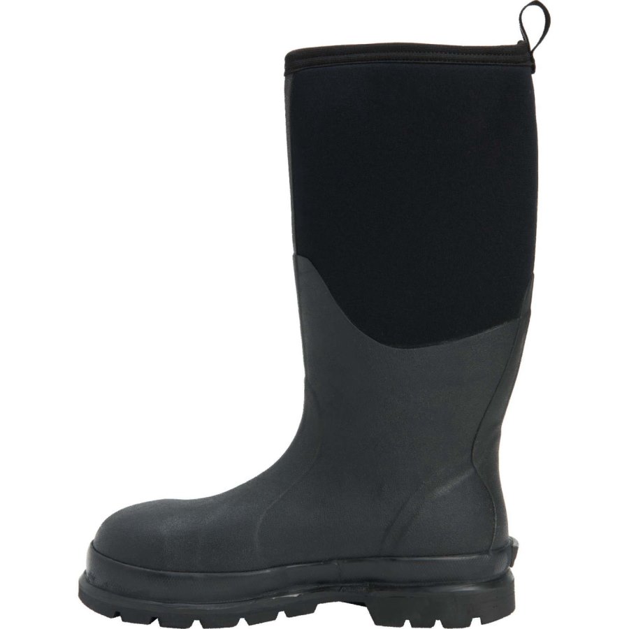 Muck Boots Chore Classic Magas Steel toe Munkabakancs Férfi Fekete | CHSCSAA