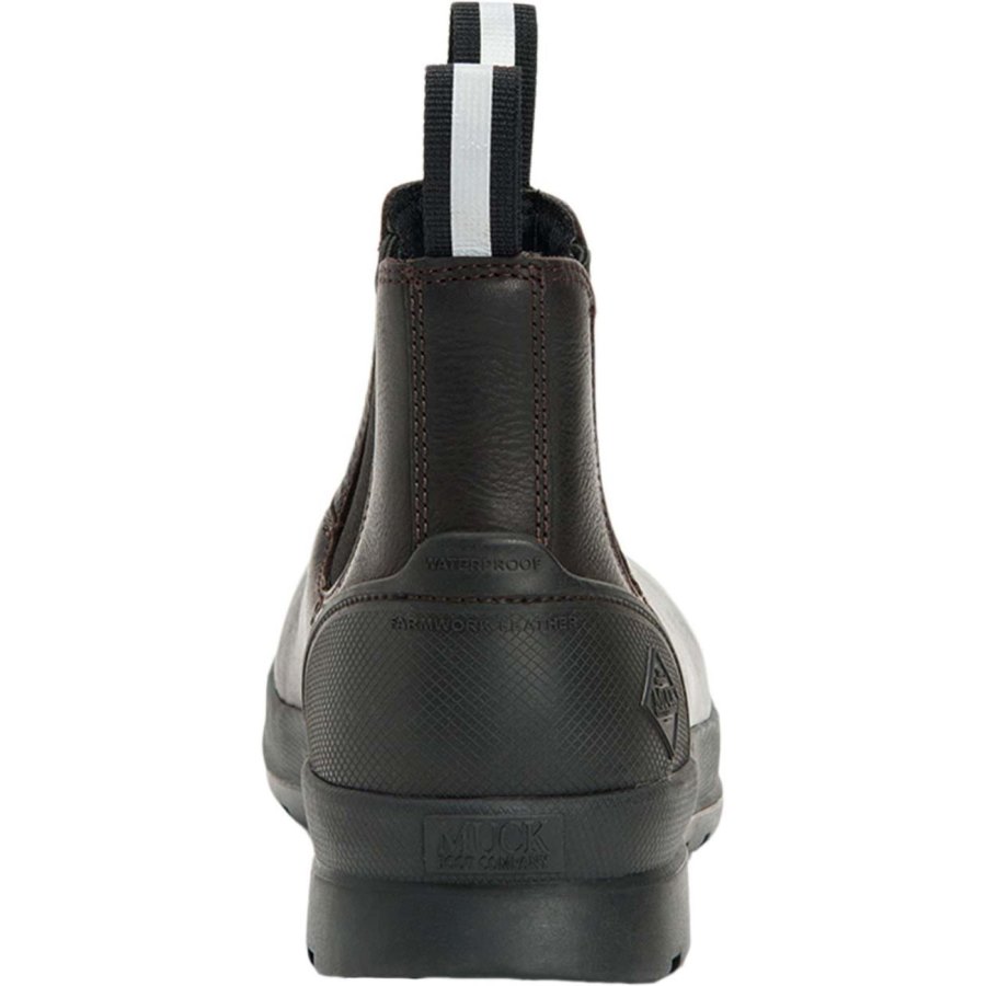 Muck Boots Chore Farm Bőr Chelsea Boot Chelsea Csizma Férfi Barna | CCLP900