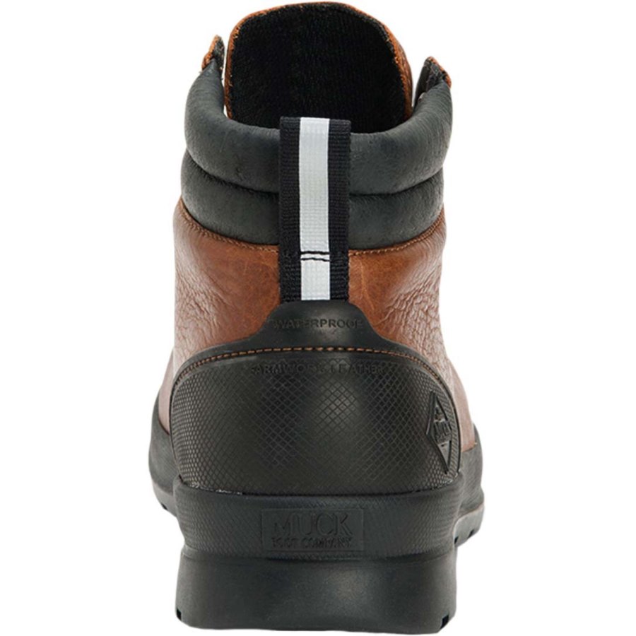 Muck Boots Chore Farm Bőr Chelsea Boot Chelsea Csizma Férfi Barna | CLLP901