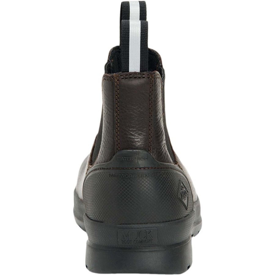 Muck Boots Chore Farm Bőr Comp Toe Chelsea Boot Chelsea Csizma Férfi Barna | CCLC900