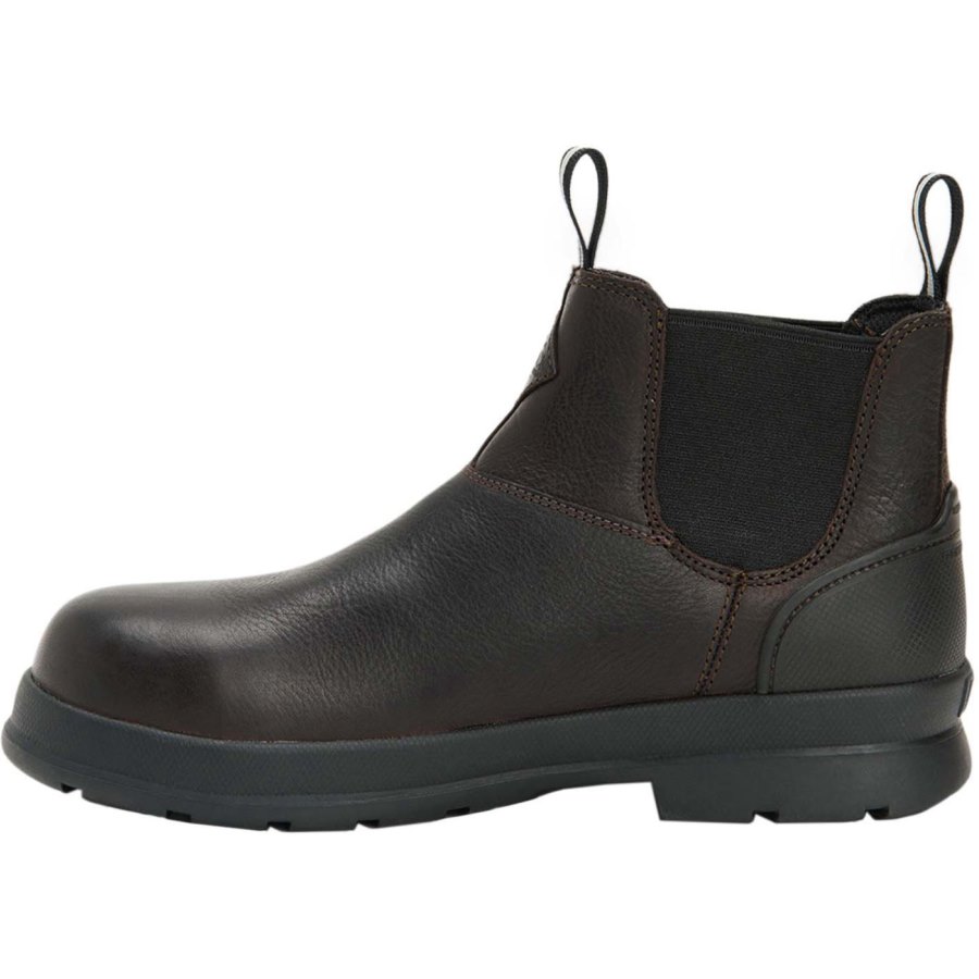 Muck Boots Chore Farm Bőr Comp Toe Chelsea Boot Chelsea Csizma Férfi Barna | CCLC900