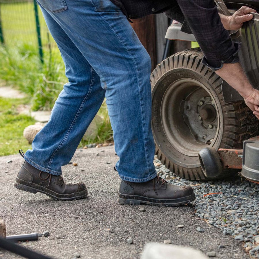 Muck Boots Chore Farm Bőr Comp Toe Chelsea Boot Chelsea Csizma Férfi Barna | CLLC900