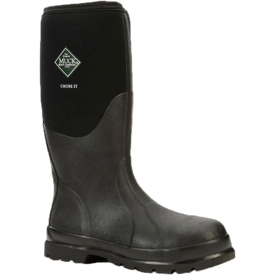 Muck Boots Chore Steel Toe Munkabakancs Férfi Fekete | CHS000A