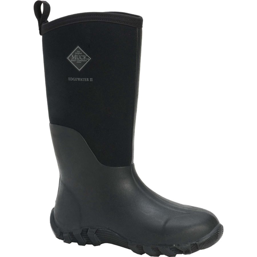 Muck Boots Edgewater II Magas Boot Hosszú Szárú Csizma Férfi Fekete | EW2000