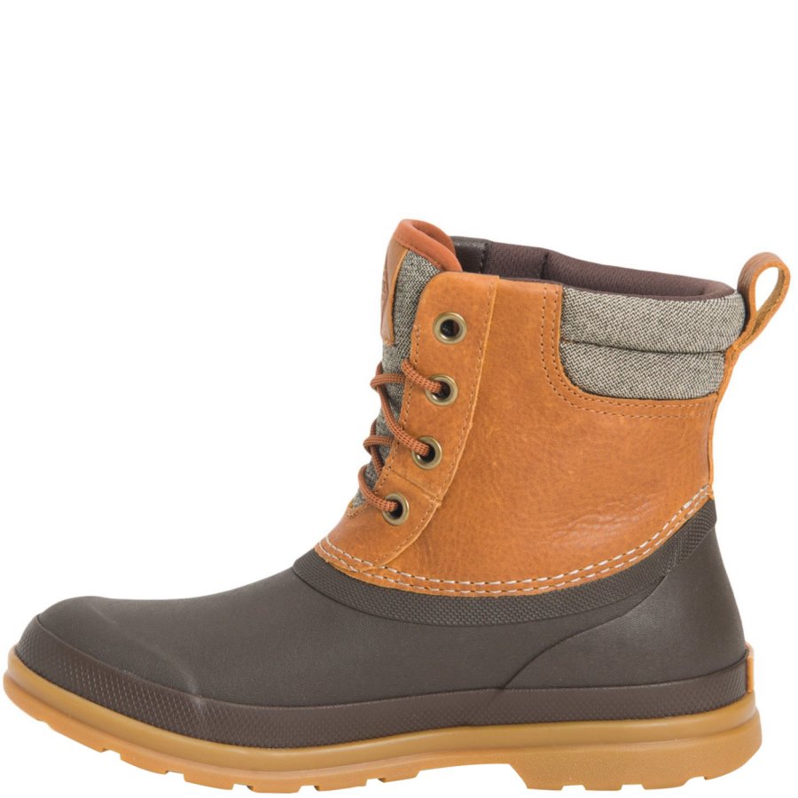 Muck Boots Eredeti Csipke Duck Boot Téli Csizma Női Barna | ODLW902