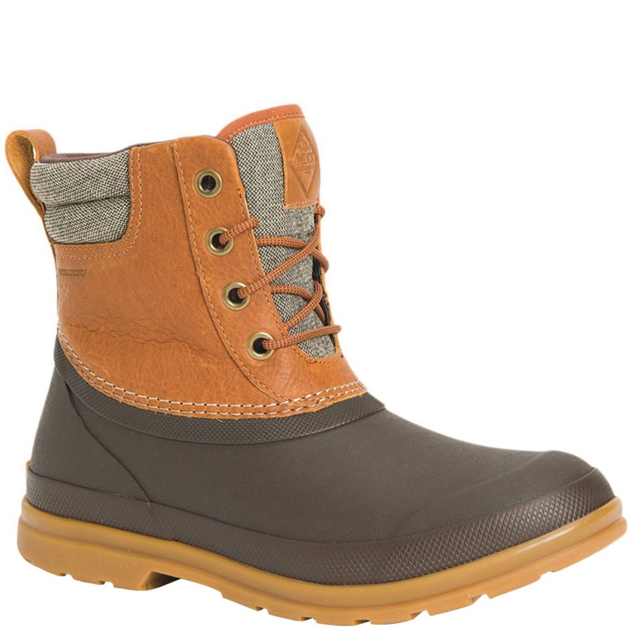 Muck Boots Eredeti Csipke Duck Boot Téli Csizma Női Barna | ODLW902