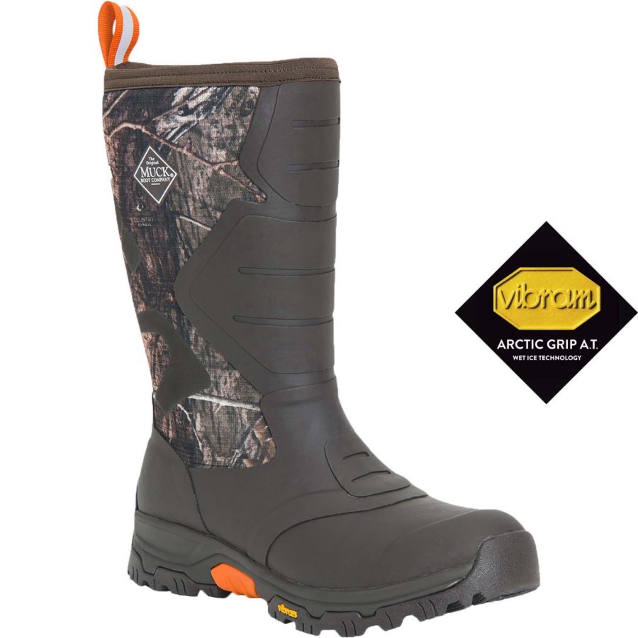 Muck Boots Mossy Oak® Country DNA™ Apex Pro Vibram Arctic Grip All-Terrain Boot Hosszú Szárú Csizma Férfi Camo | APMTMDNA