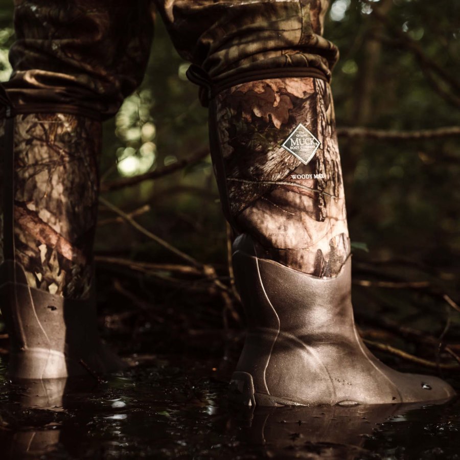 Muck Boots Mossy Oak® Country DNA™ Woody Max Boot Hosszú Szárú Csizma Férfi Barna | WDMMOCT