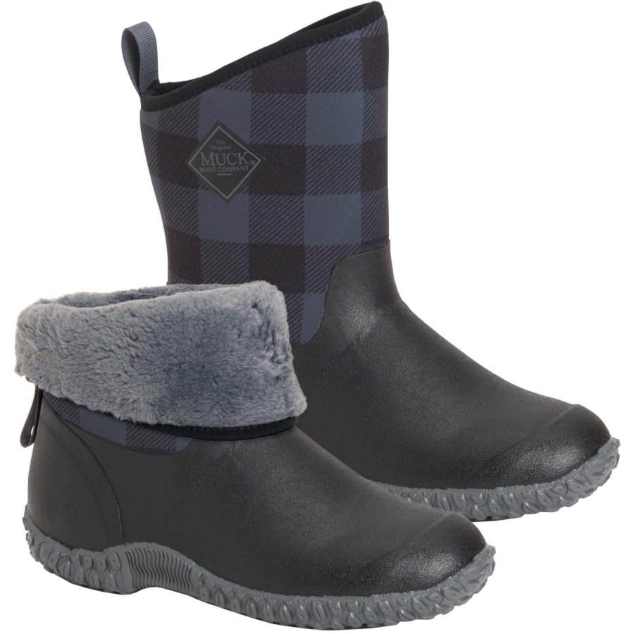 Muck Boots Muckster II Mid Fleece Boot Rövid Szárú Csizma Női Fekete | WM21PLD