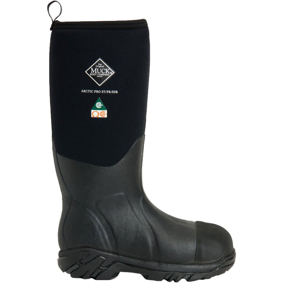 Muck Boots Steel Toe Arctic Pro Boot Hosszú Szárú Csizma Férfi Fekete | ACPCSA0