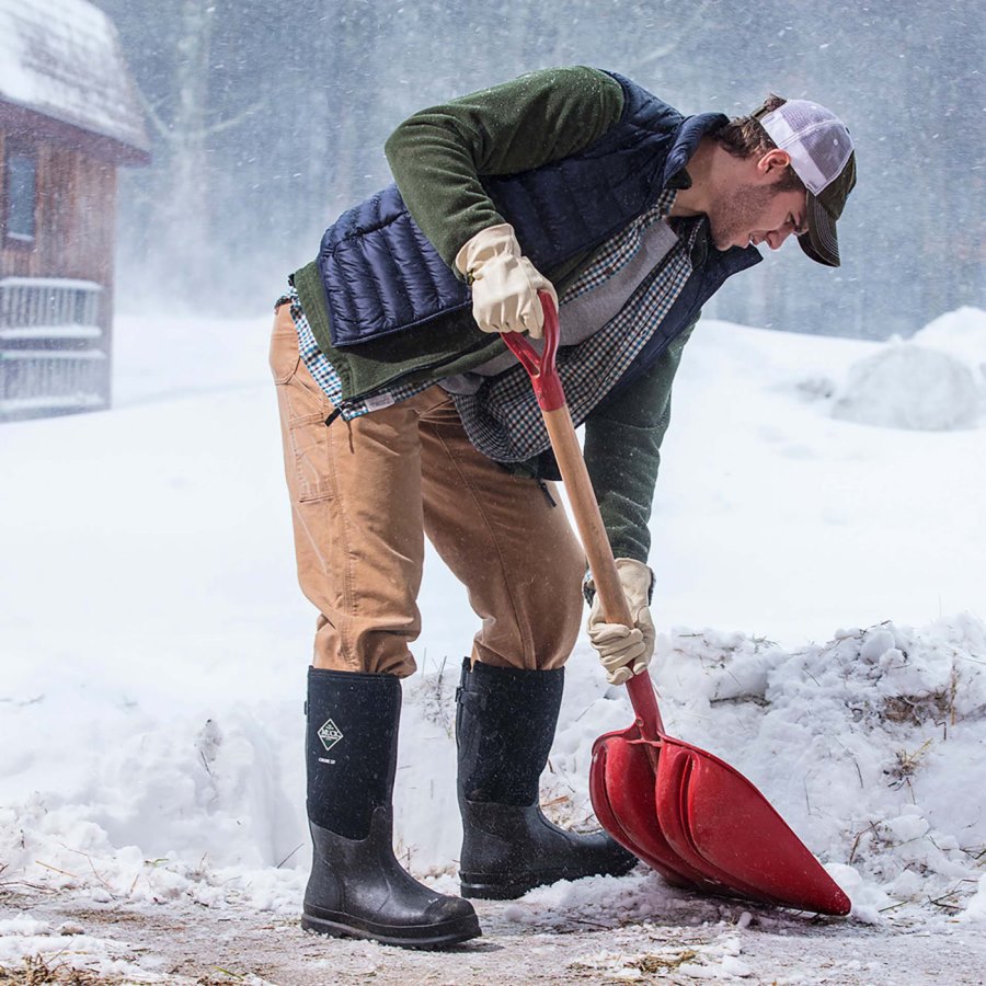 Muck Boots Széles Cipő Calf Chore Magas Boot Munkabakancs Férfi Fekete | MCXF000