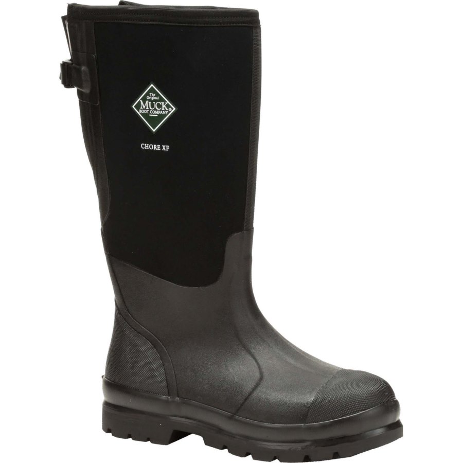 Muck Boots Széles Cipő Calf Chore Magas Boot Munkabakancs Férfi Fekete | MCXF000