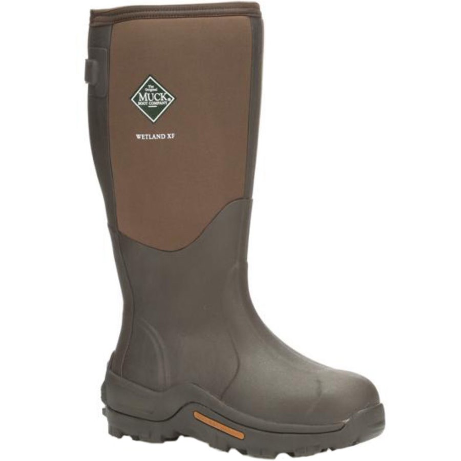 Muck Boots Széles Cipő Calf Wetland Boot Gumicsizma Férfi Barna | MWET900